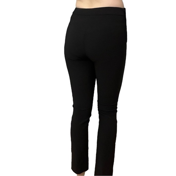 MM Lafleur Pants Trousers Black Slim Tapered Tailored Work Business Size 4 Small - Picture 2 of 7
